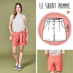 Patron de couture short Pomme - CRAFTINE