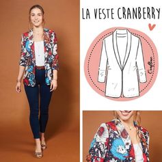 Patron de couture veste Cranberry  - CRAFTINE