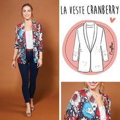 Patron de couture veste Cranberry - CRAFTINE