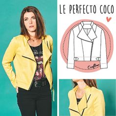 Patron de couture veste Perfecto Coco - CRAFTINE