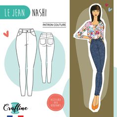 Patron jean NASHI - CRAFTINE