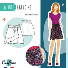 Patron jupe Capucine - CRAFTINE
