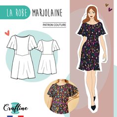Patron robe MARJOLAINE - CRAFTINE