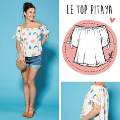 Patron top PITAYA - CRAFTINE