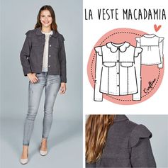Patron veste Macadamia - CRAFTINE