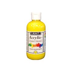 Peinture acrylique jaune 200ml