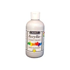 Peinture acrylique métallisée argent 200ml
