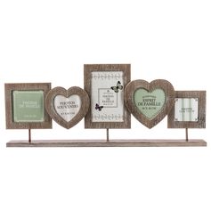 Pêle-mêle 5 photos marron 55x23cm