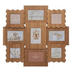 Pêle-mêle BRIANA 9 photos en fibres de bois 54.8x58.8cm