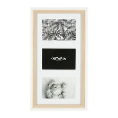 Pêle-mêle CALI blanc bois 3 photos 24x44cm