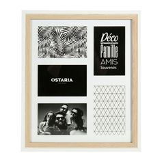 Pêle-mêle CALI blanc bois 5 photos 34x40cm