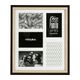 Pêle-mêle CALI noir bois 5 photos 34x40cm