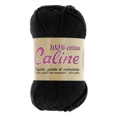 Pelote CALINE noir coton 50g