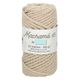 Pelote corde torsadée pour macramé beige 65m
