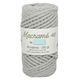 Pelote corde torsadée pour macramé gris 40m