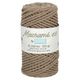 Pelote corde torsadée pour macramé marron 65m
