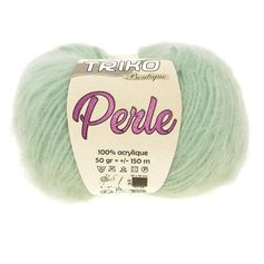 Pelote de laine acrylique PERLE vert 50g
