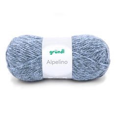 Pelote de laine ALPELINO bleu chiné 100g