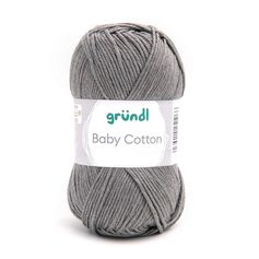 Pelote de laine BABY COTTON gris 50g