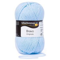 Pelote de laine BRAVO bleu clair 50g