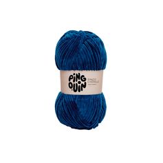 Pelote de laine chenille bleu amiral 100g - PINGOUIN