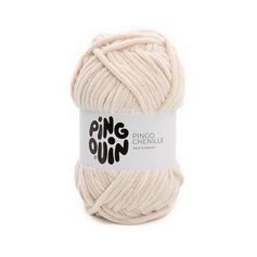 Pelote de laine chenille vanille 100g | PINGOUIN