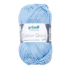 Pelote de laine COTTON QUICK bleu 50g