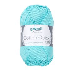 Pelote de laine COTTON QUICK bleu layette 50g