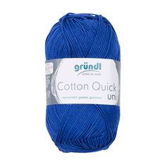 Pelote de laine COTTON QUICK bleu roy 50g