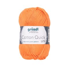 Pelote de laine COTTON QUICK orange 50g