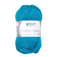 Pelote de laine COTTON QUICK turquoise 50g