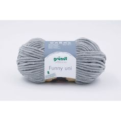 Pelote de laine FUNNY gris 100g