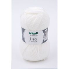 Pelote de laine LISA PREMIUM blanc 50g