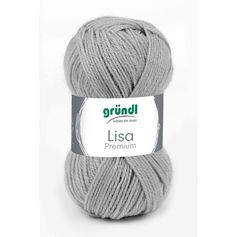 Pelote de laine LISA PREMIUM gris 50g