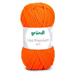 Pelote de laine LISA PREMIUM orange 50g