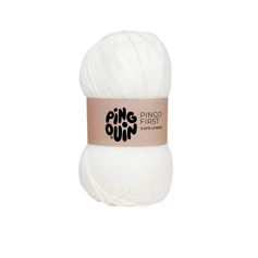 Pelote de laine PINGO FIRST neige 50g - PINGOUIN