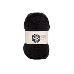 Pelote de laine PINGO FIRST noir 50g - PINGOUIN