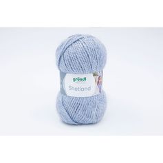 Pelote de laine SHETLAND bleu 100g