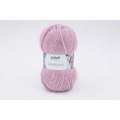 Pelote de laine SHETLAND rose 100g