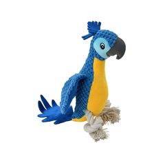 Peluche balle perroquet bleu