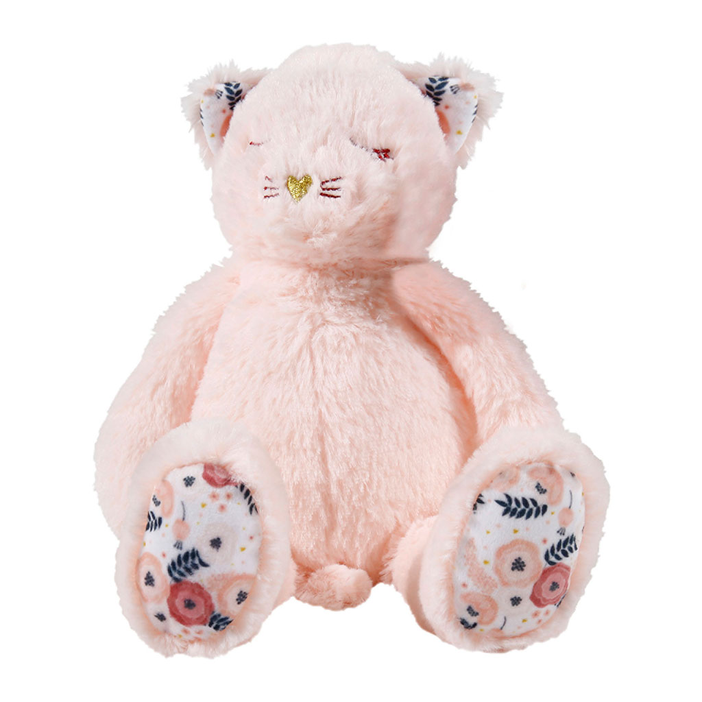 Peluche chat rose enfant 20x31x9cm - Centrakor