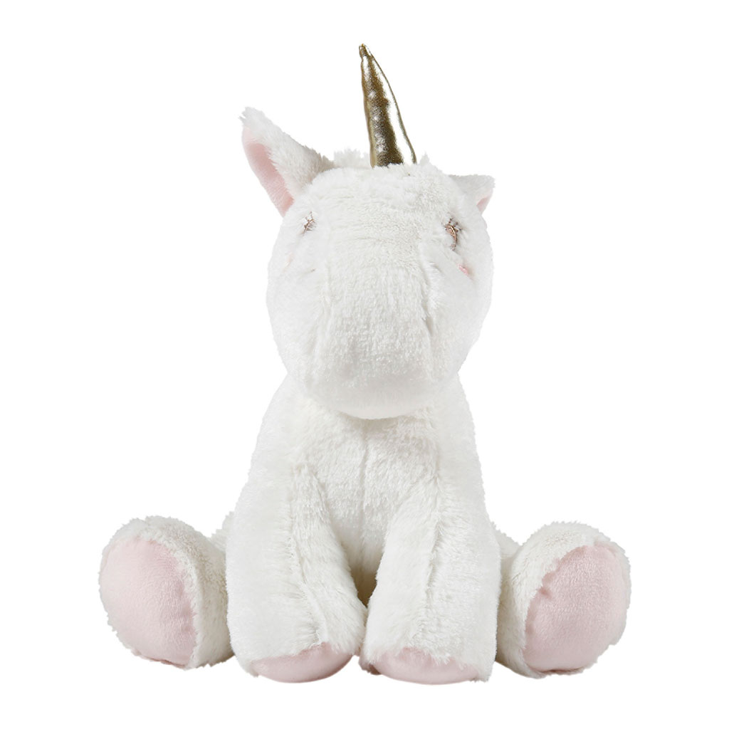 peluche licorne blanche