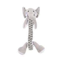 Peluche pour animaux en corde éléphant