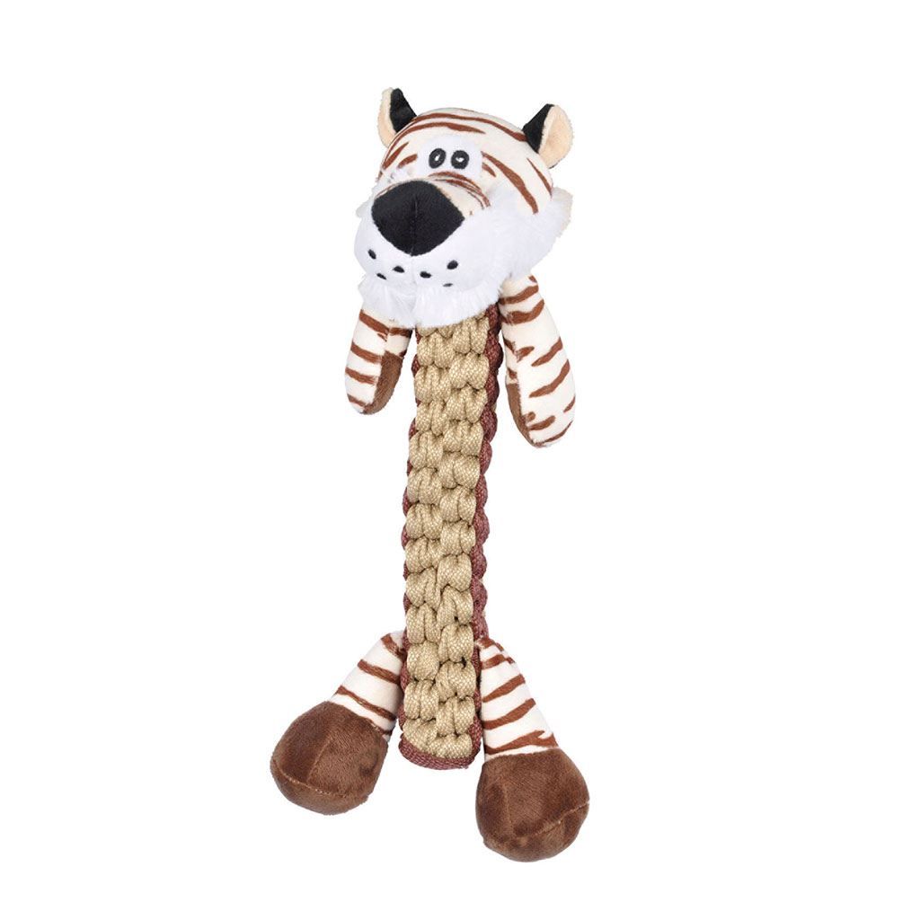 Peluche pour animaux en corde tigre