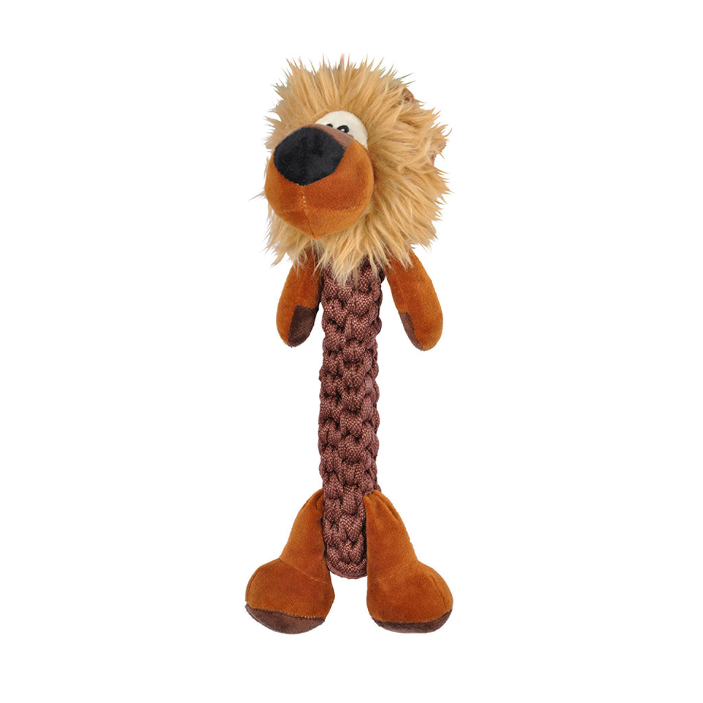 Peluche pour chien corde lion