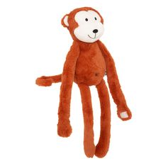 Peluche singe polyester marron 47x10cm