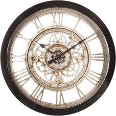 Horloge mécanique vintage D 60.8cm