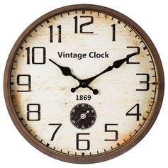 Horloge métal vintage marron D 30cm