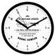 Horloge plastique avec citation D 23.3cm
