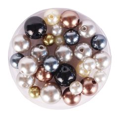Perles acrylique nacrées D 1.5cm